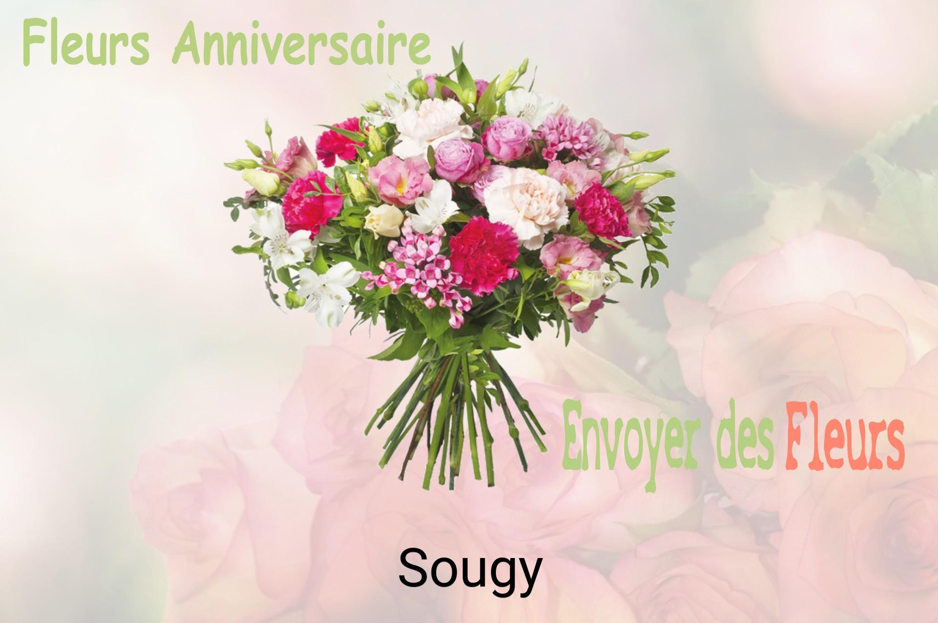 Bouquet de fleurs d’anniversaire livré à Sougy